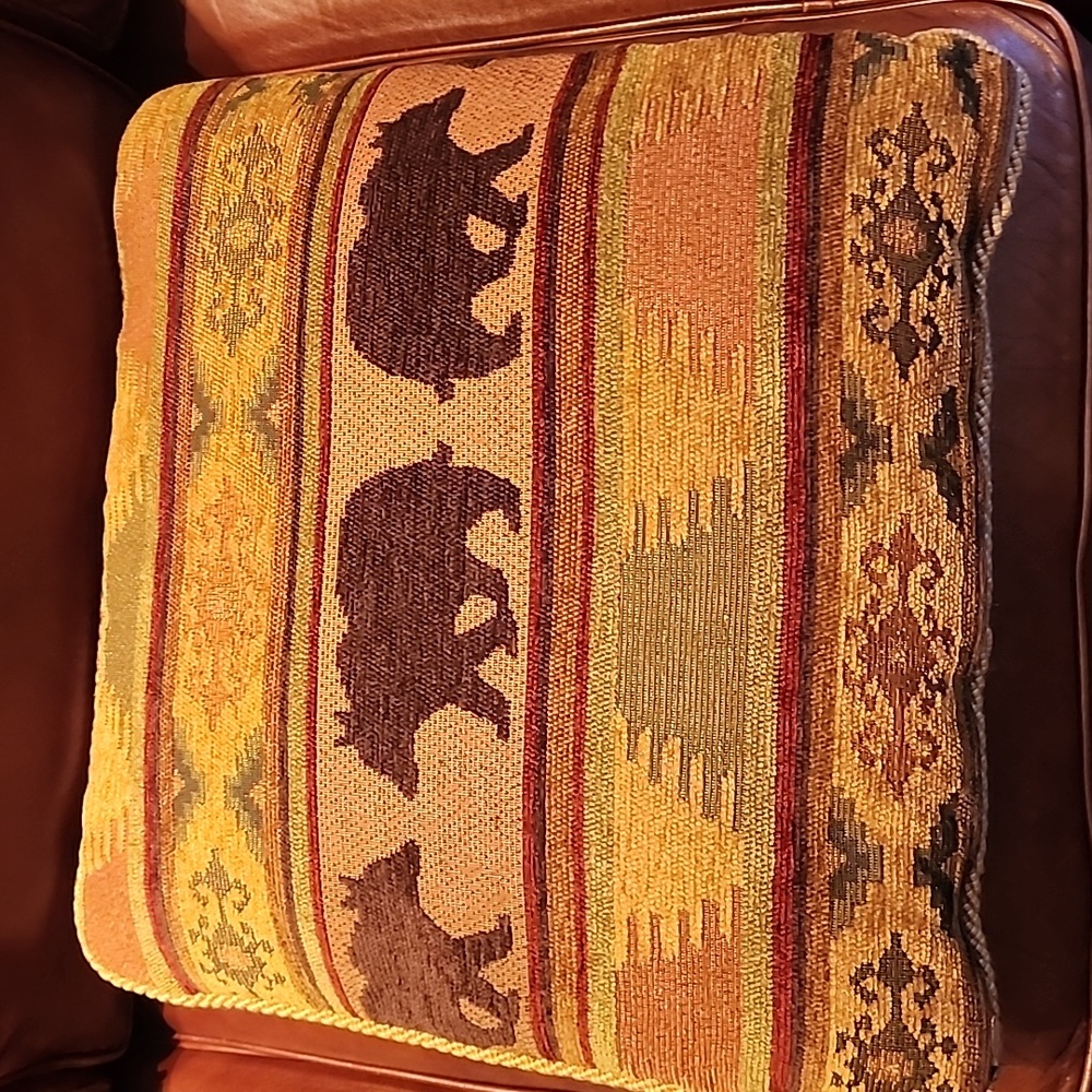 Vintage Lazyboy Custom Tapestry Pair of Pillows - Picture 2 of 5
